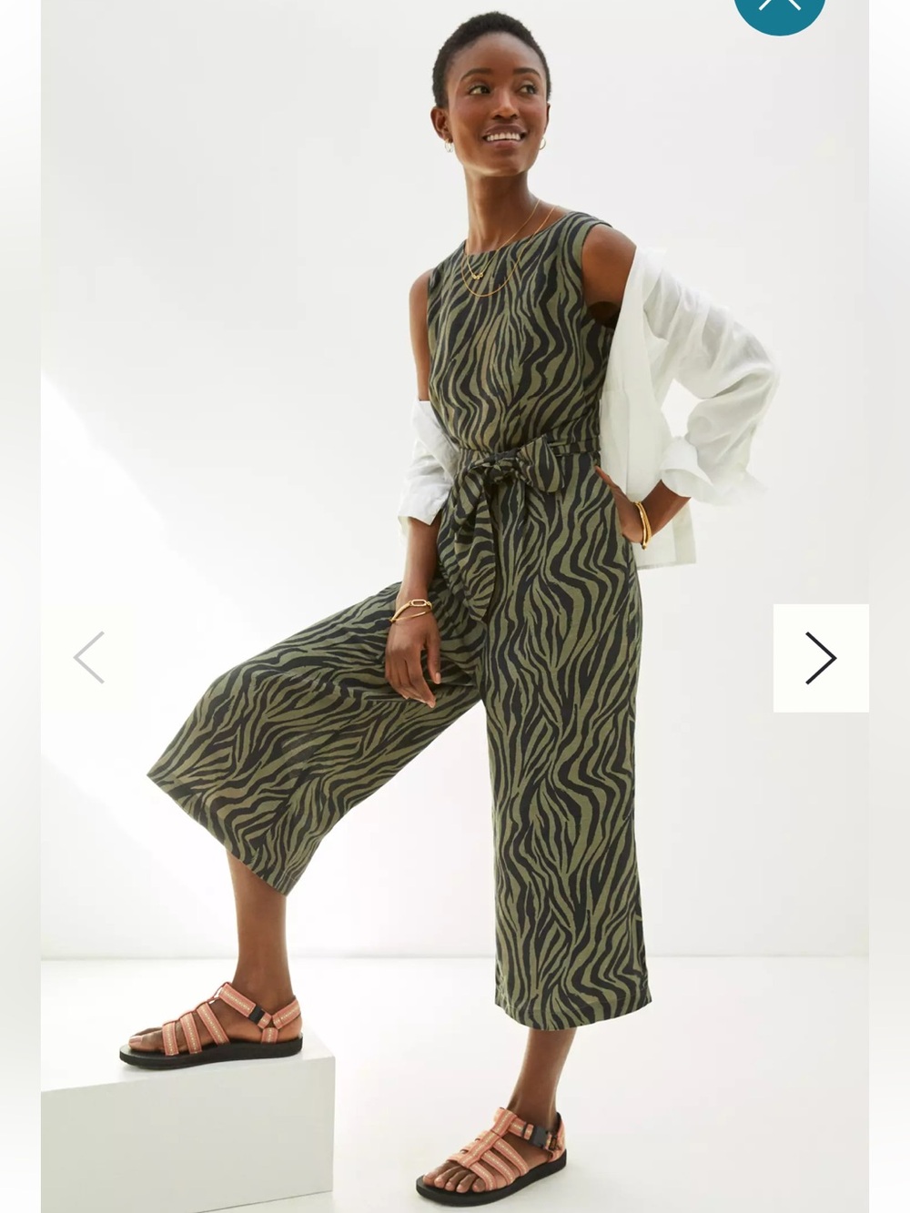 NWT Anthropology Corey Lynn Calter Zebra Jumpsuit Sz S B135